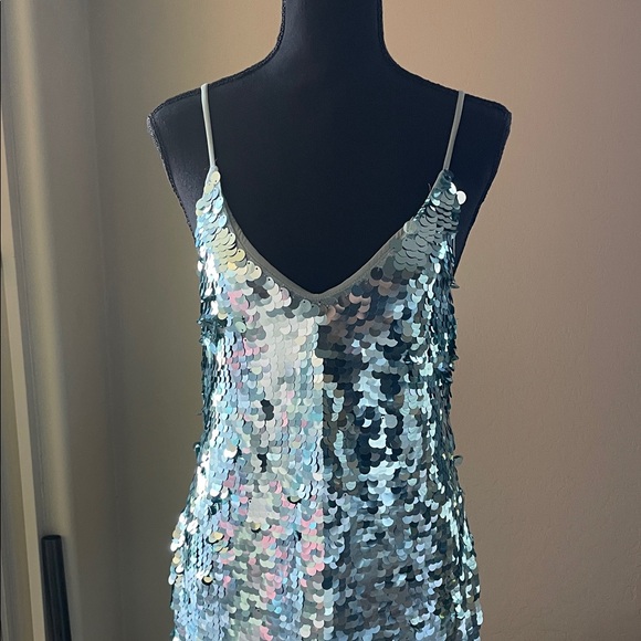 Free People Shimmering Green Sequin Dress - Picture 16 of 16